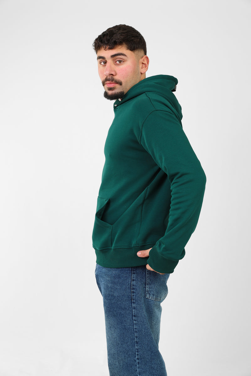 ALVI HOODIE IN EMERALD GREEN